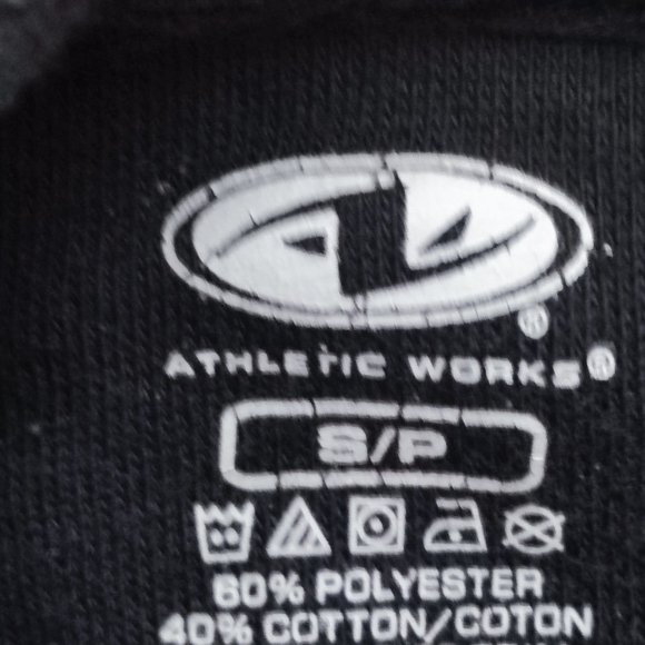 Athletic works black oversized hoodie men's size S - Picture 4 of 5